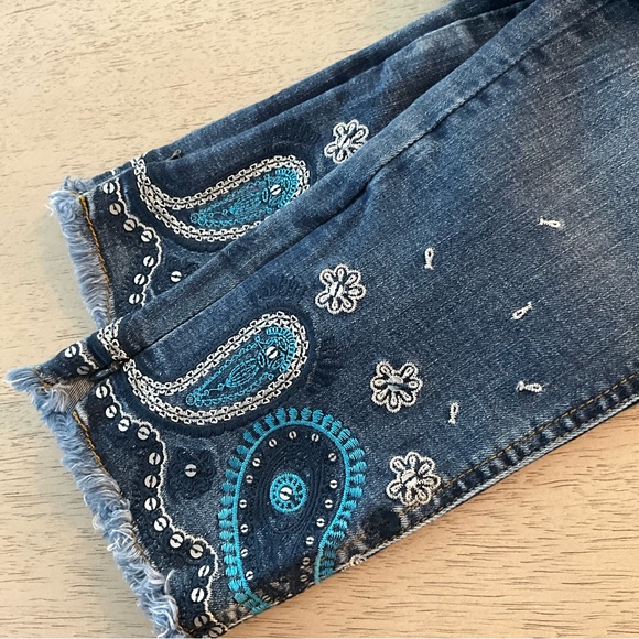 Desigual Embroidered Boho Jeans - Picture 4 of 7